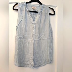 LOFT  Women's Light Blue Top Sz. SMALL